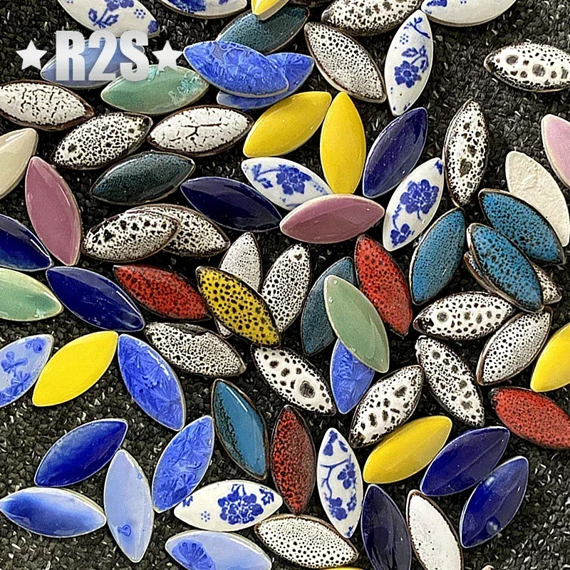 Ceramic Tile Floor - 100g Mix color Irregular Ceramic Mosaic