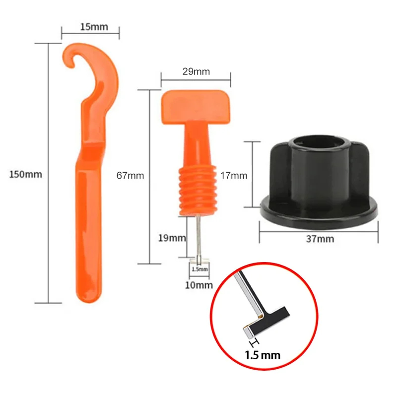 51-204Pcs Floor Tile Leveling  - огляд і ціна Ceramic Tile Floor