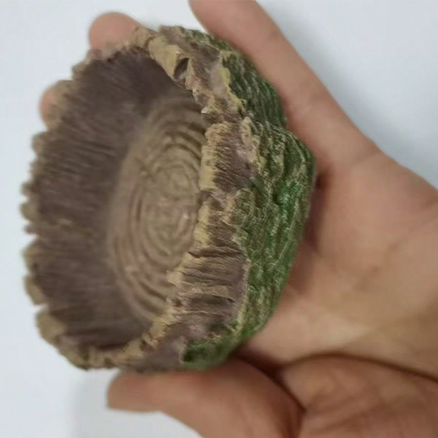 1 pcs Tree Stump  Shaped Repti - огляд і ціна Water Dish Reptile