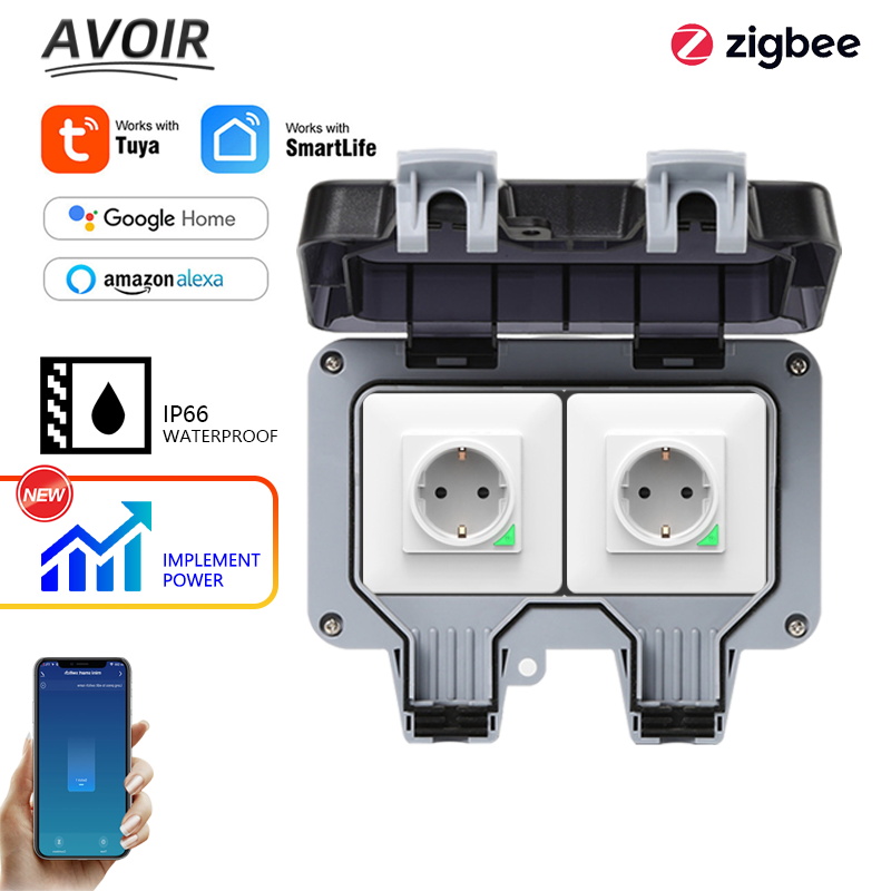 Avoir Tuya Zigbee Electrical S - огляд і ціна Timer Dual Outlet